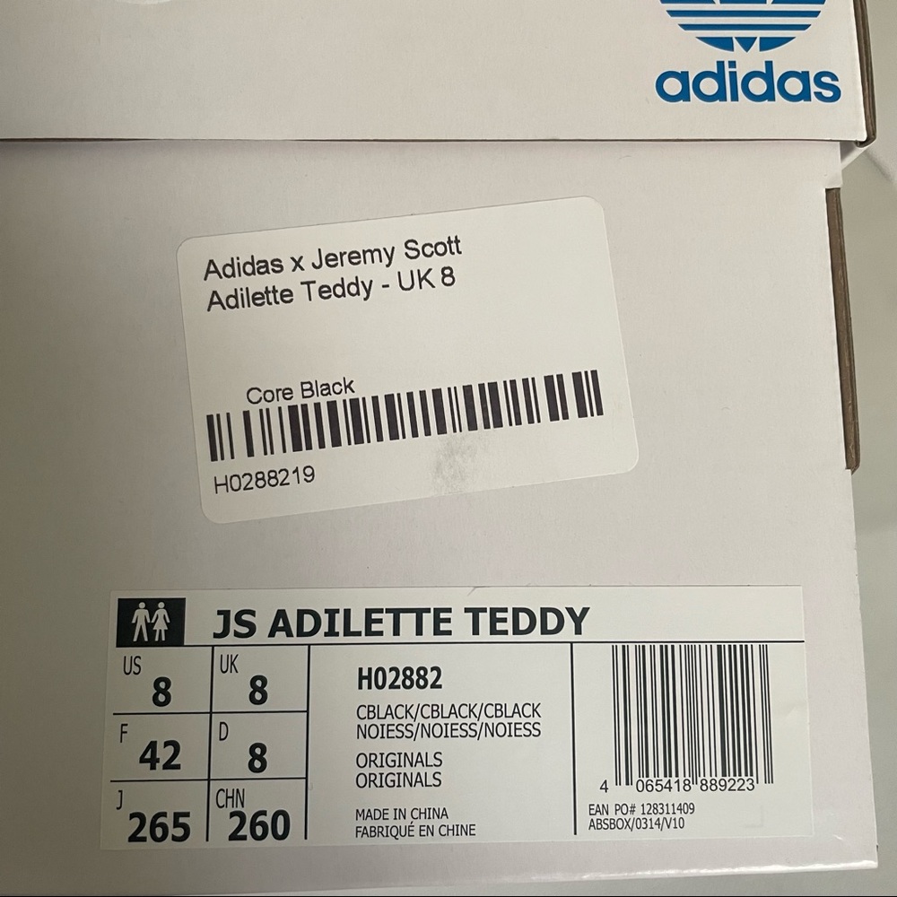 Adidas X Jeremy Scott Camo Teddy Bear Adilette Slides Mens 7 Women 8.5 - Picture 6 of 9